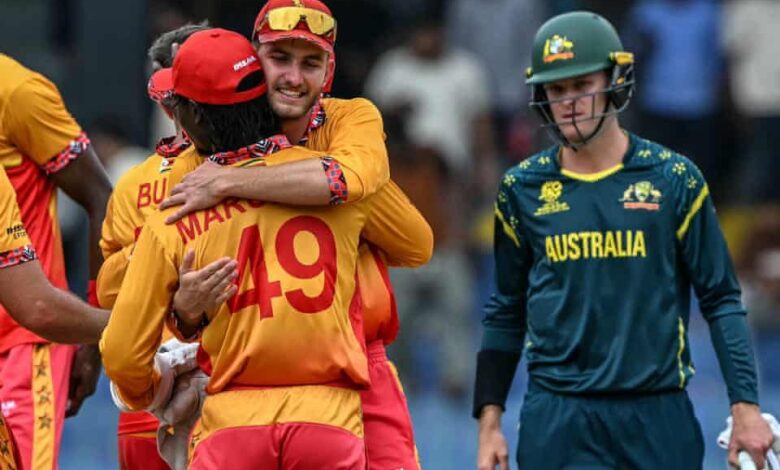 அவுஸ்திரேலியாவுக்கு ஆட்டம் காட்டிய ஸிம்பாப்வே: 23 ஓட்டங்களால் வெற்றி!