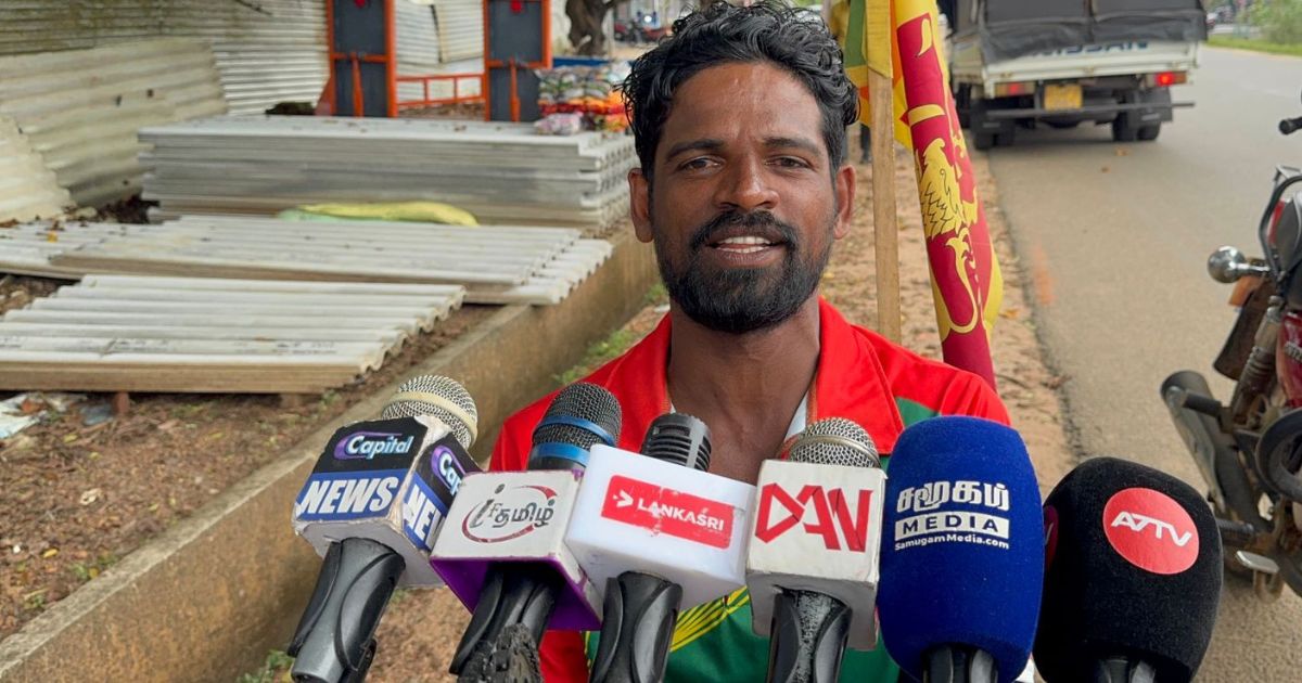 மாற்றுத்தினாளியின் சுற்றுப்பயணம் முல்லைத்தீவு வந்தடைந்தது!