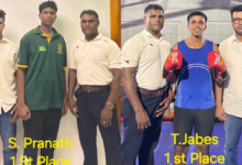 மாகாண மட்ட குத்துச் சண்டைப் போட்டியில் சென் பற்றிக்ஸ் கல்லூரிக்கு மூன்று தங்கமும், ஒரு வெள்ளியும்!