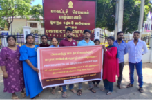 வேலையற்ற பட்டதாரிகள் யாழ்ப்பாண மாவட்ட செயலகத்தின் முன்பாக போராட்டம்!