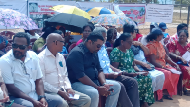 பலாலி மக்கள் காணிகளை விடுவிக்ககோரி 4 ஆவது ஞாயிறாகவும் போராட்டம்!