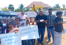 பலாலி மக்களின் ஐந்தாவது வாரமாக தொடரும், காணி விடுவிப்பு போராட்டம்!